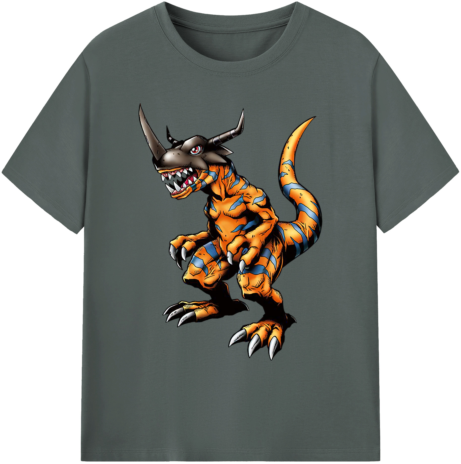 （画像用） Digimon デジタルモンスター/デジモン 綿100％ メンズ半袖Tシャツ｜肌触りやわらか＆通気性